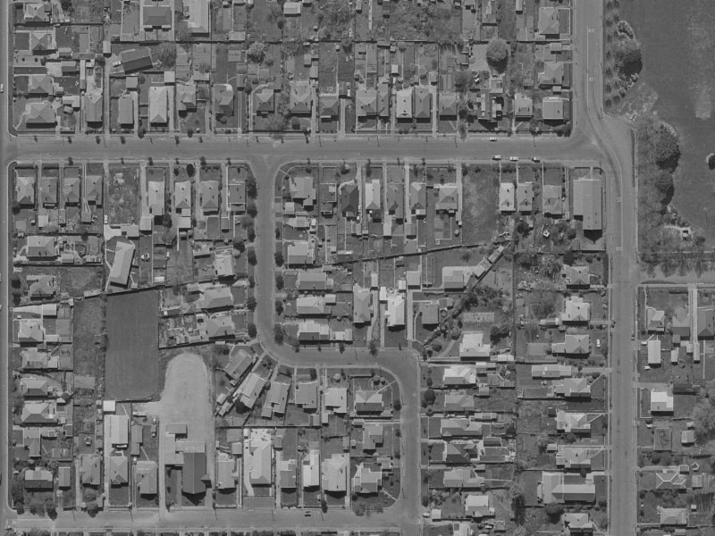 50 Cranford Street from the air, 1970-1974