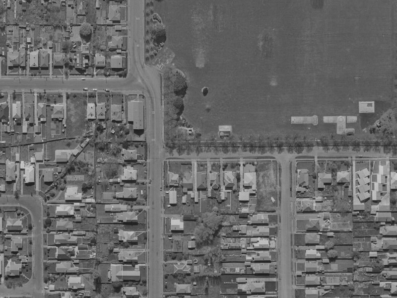 5 Edward Avenue from the air, 1970-1974