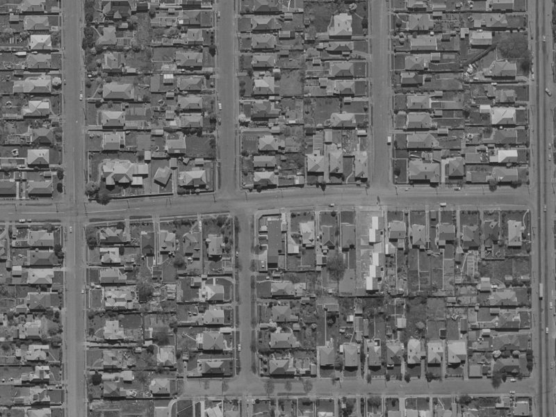 88 Edward Avenue from the air, 1970-1974