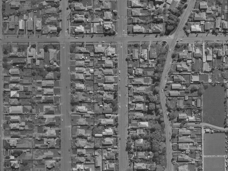 119 Slater Street from the air, 1970-1974