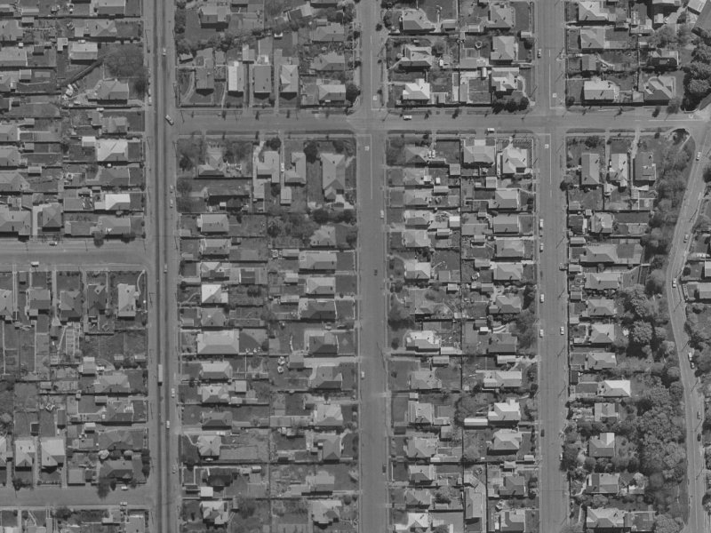 115 Slater Street from the air, 1970-1974