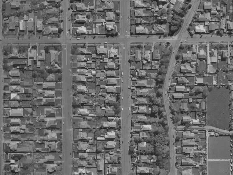 122 Slater Street from the air, 1970-1974