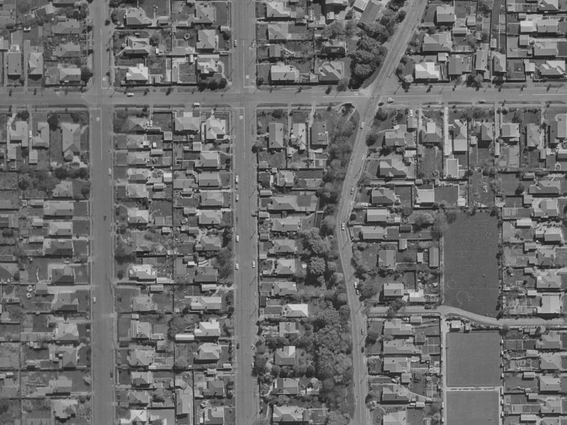 34 Chancellor Street from the air, 1970-1974