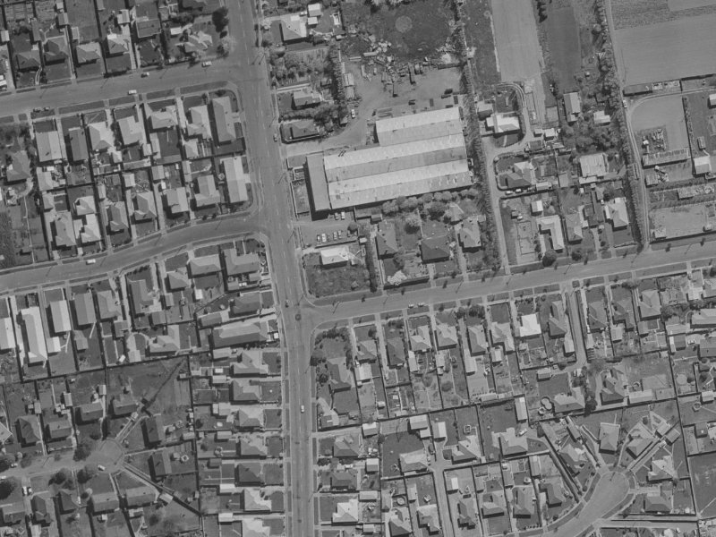 35 Birchfield Avenue from the air, 1970-1974