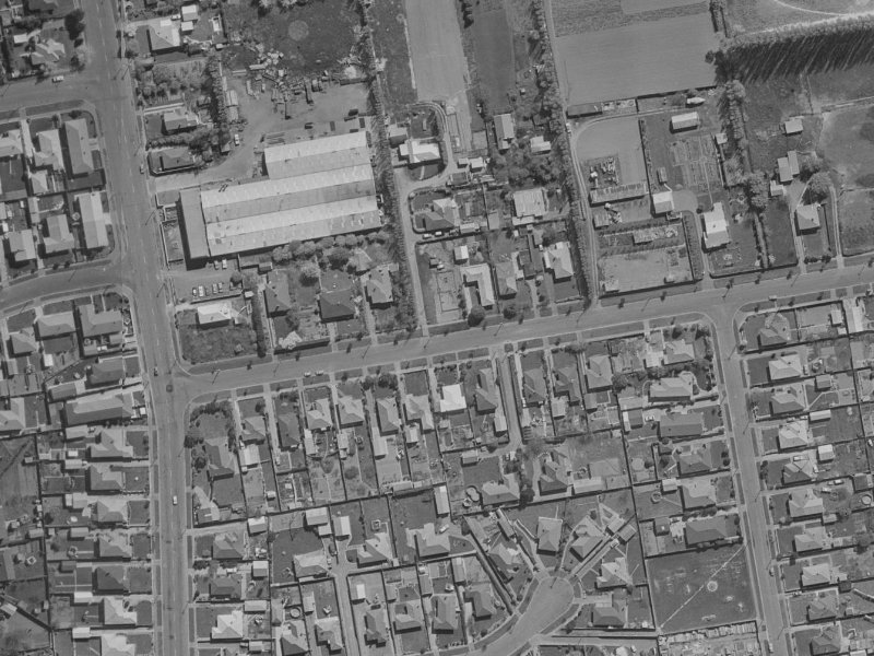 51 Birchfield Avenue from the air, 1970-1974