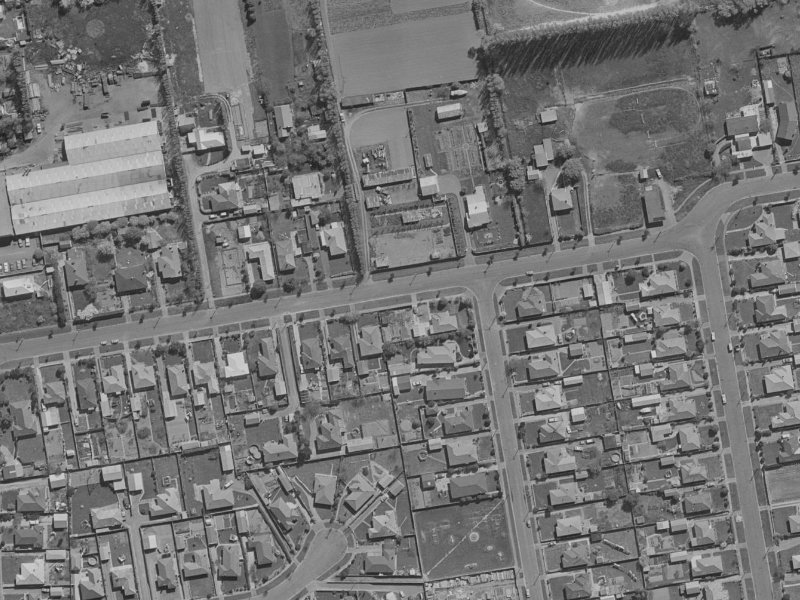 78 Birchfield Avenue from the air, 1970-1974