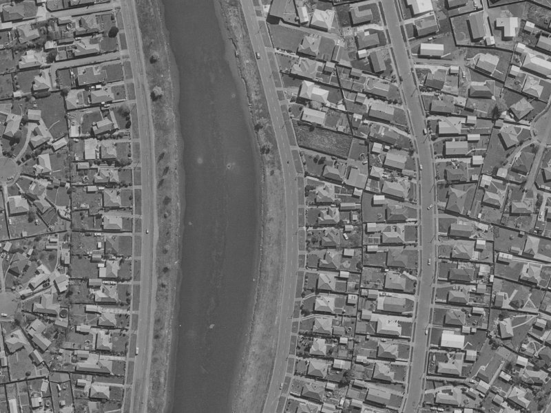 996 Avonside Drive from the air, 1970-1974