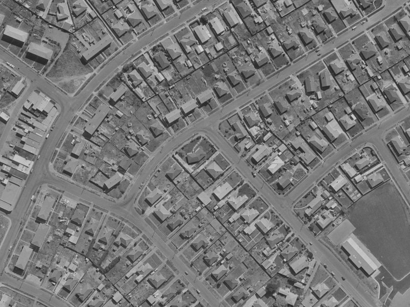 2 Rowan Avenue from the air, 1970-1974