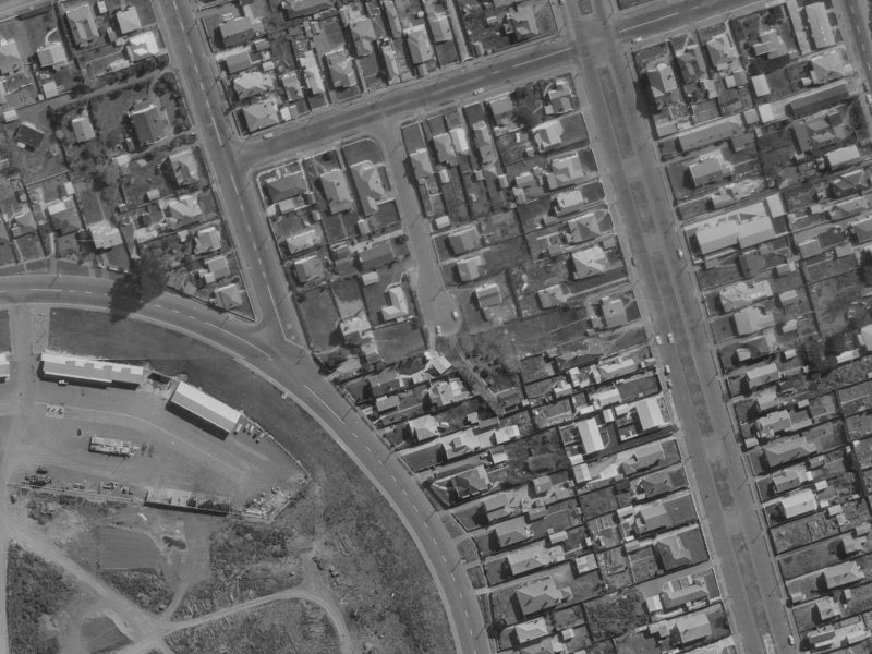 Ida Street from the air, 1970-1974