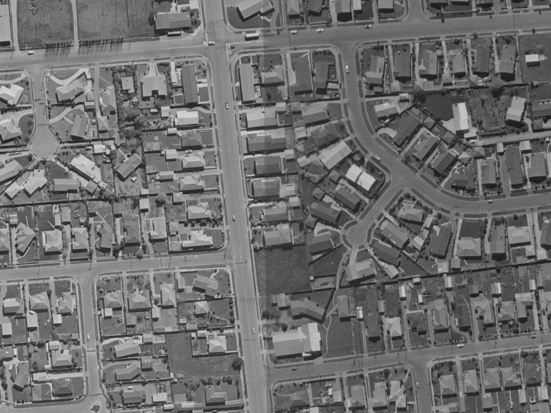 252 Avonhead Road from the air, 1970-1974