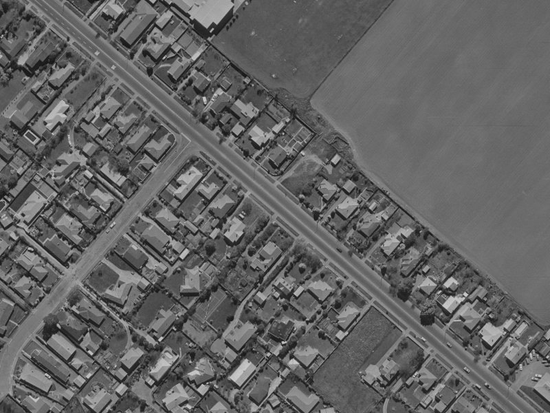 143B Memorial Avenue from the air, 1970-1974