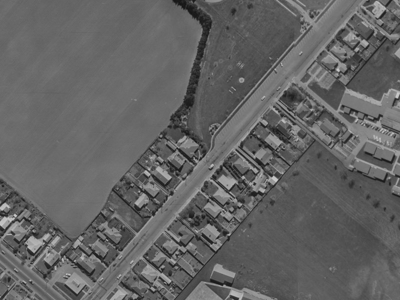 277 Ilam Road from the air, 1970-1974