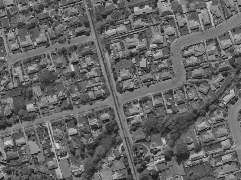224 Clyde Road from the air, 1970-1974