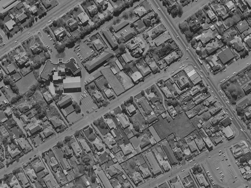 151 Leinster Road from the air, 1970-1974
