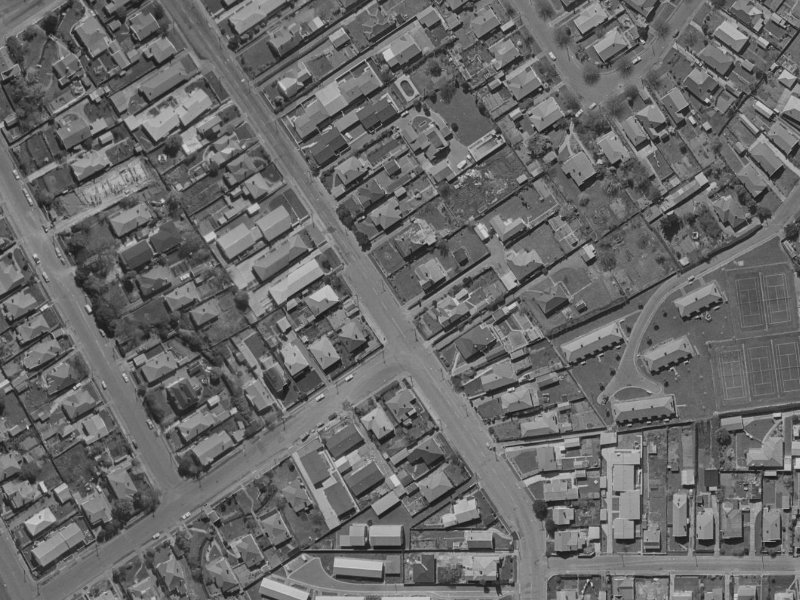 210 Springfield Road from the air, 1970-1974