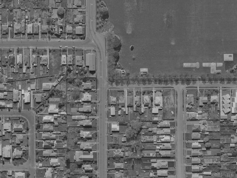 3 Edward Avenue from the air, 1970-1974