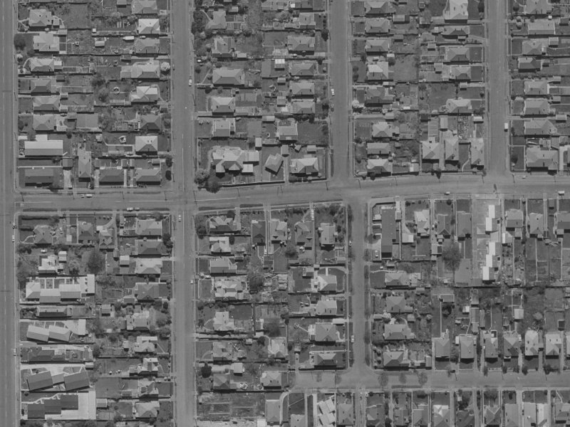 58 Edward Avenue from the air, 1970-1974