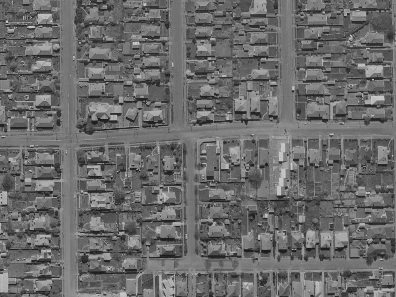 20 Cleveland Street from the air, 1970-1974
