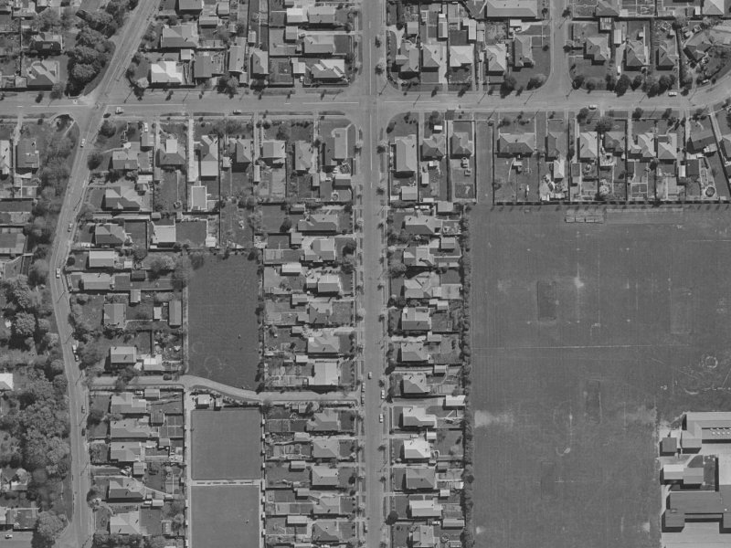 131 Petrie Street from the air, 1970-1974