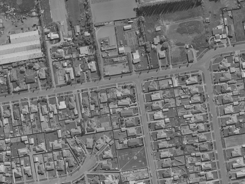 25 Moyna Avenue from the air, 1970-1974
