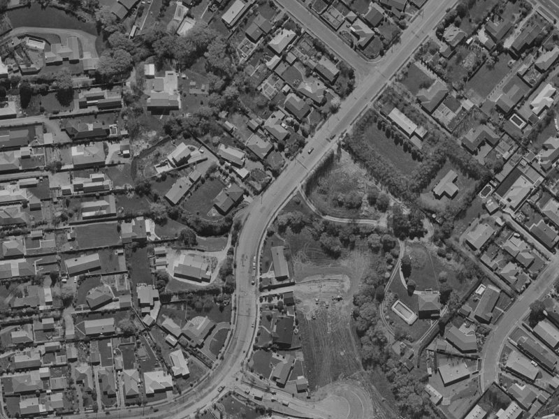 34A Greers Road from the air, 1970-1974