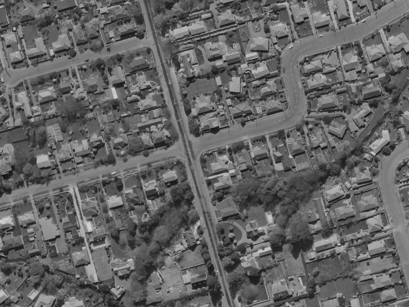 220 Clyde Road from the air, 1970-1974