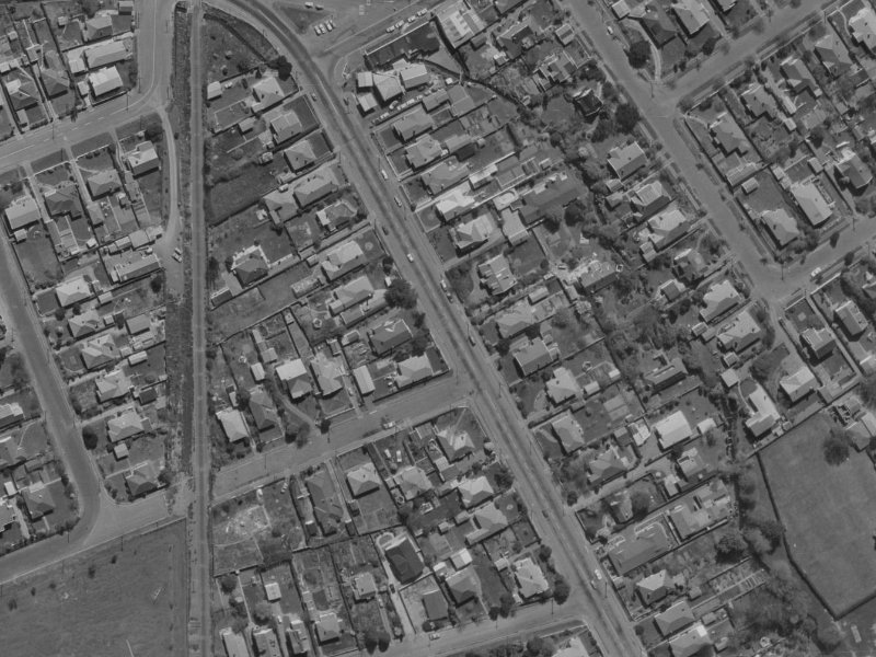 37 Strowan Road from the air, 1970-1974