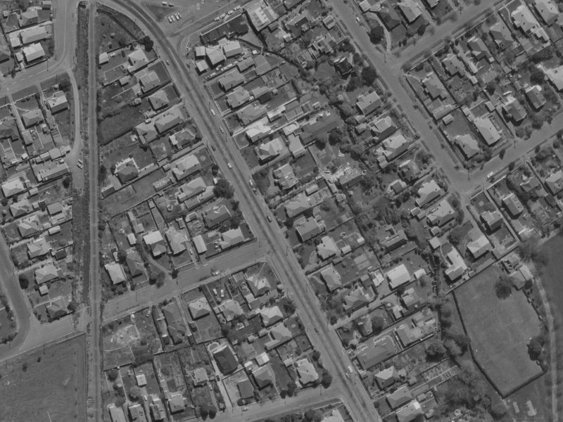 32 Strowan Road from the air, 1970-1974