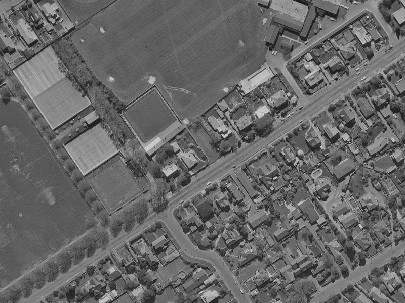 Heaton Street from the air, 1970-1974