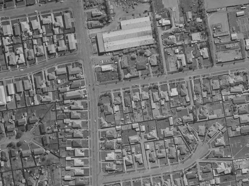 52A Birchfield Avenue from the air, 1970-1974
