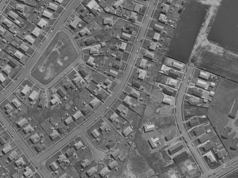 19 Corhampton Street from the air, 1970-1974