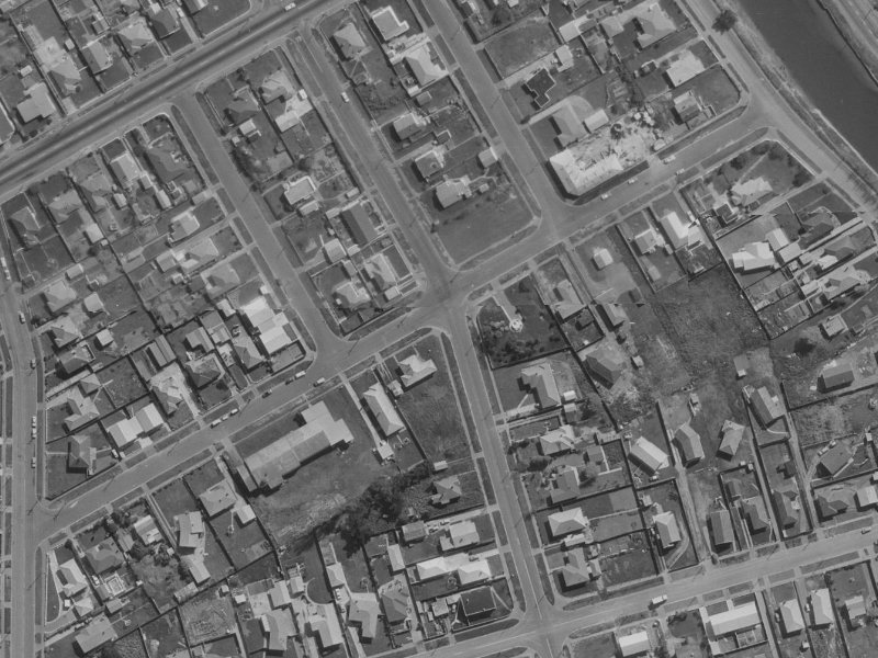 Orari Street from the air, 1970-1974