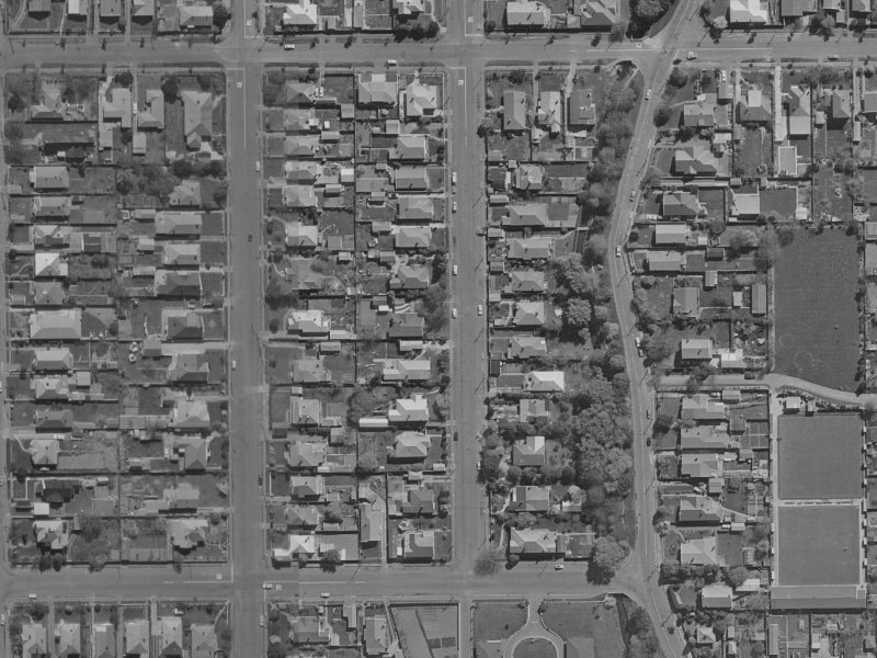 146 Hills Road from the air, 1970-1974