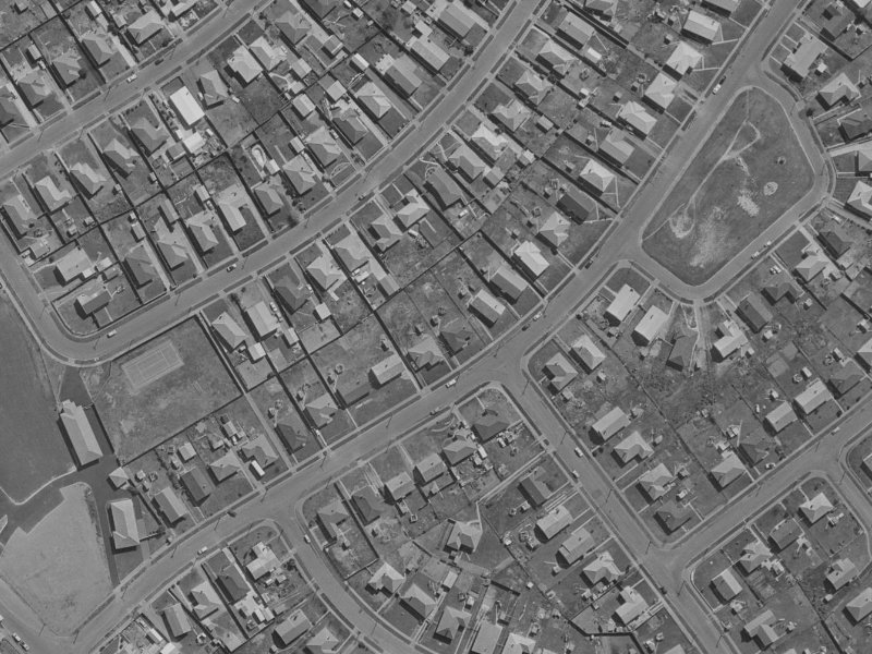 27 Carisbrooke Street from the air, 1970-1974