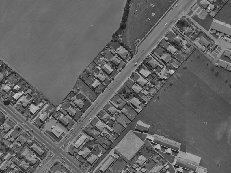 264B Ilam Road from the air, 1970-1974