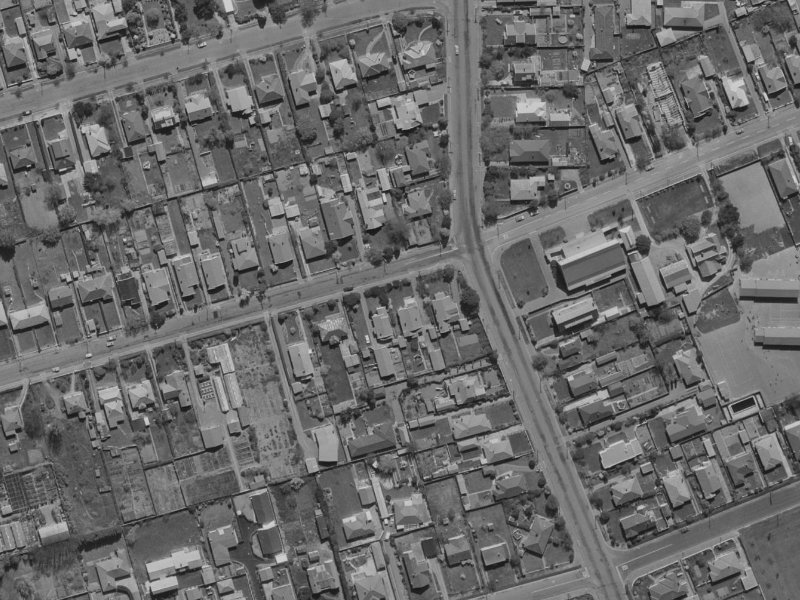 94 Jeffreys Road from the air, 1970-1974