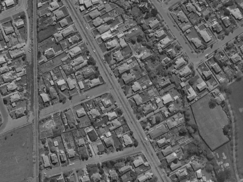 Strowan Road from the air, 1970-1974