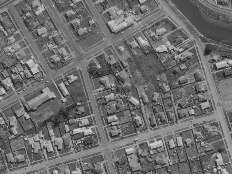71 Waitaki Street from the air, 1970-1974