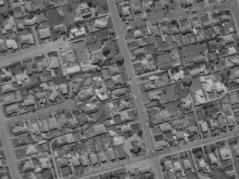 57 Bryndwr Road from the air, 1970-1974