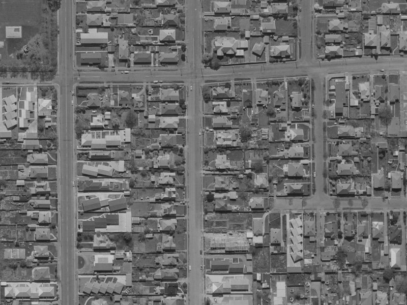 186 Geraldine Street from the air, 1970-1974