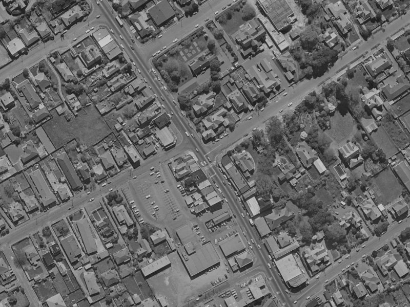 205 Papanui Road from the air, 1970-1974