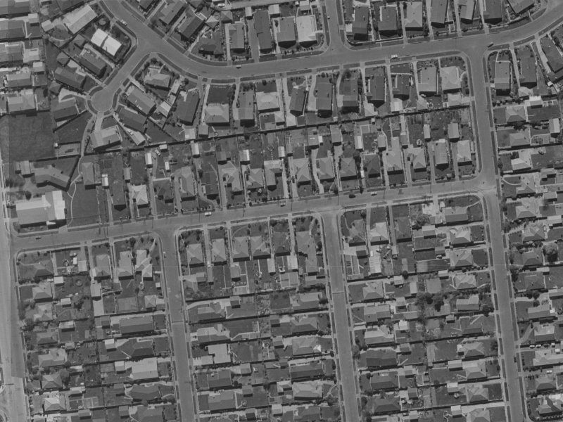 Coniston Avenue from the air, 1970-1974
