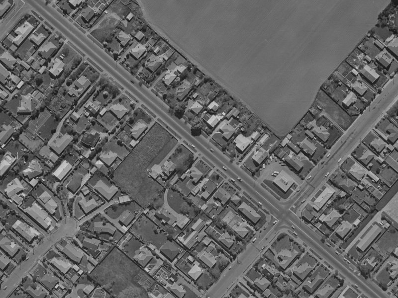 117 Memorial Avenue from the air, 1970-1974