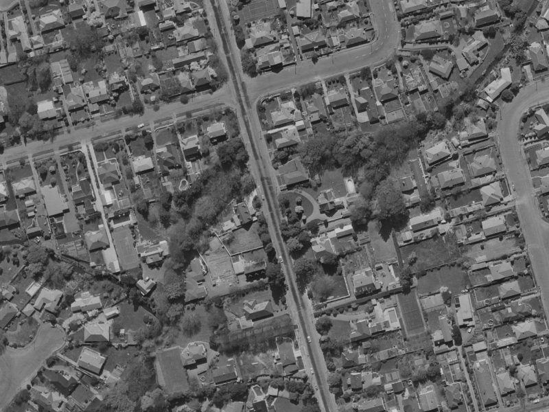 214 Clyde Road from the air, 1970-1974