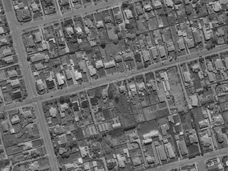 74 Jeffreys Road from the air, 1970-1974