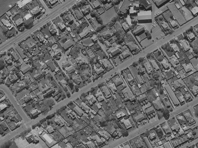 113 Leinster Road from the air, 1970-1974