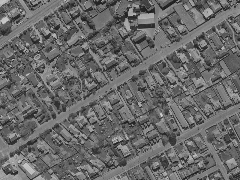 114 Leinster Road from the air, 1970-1974