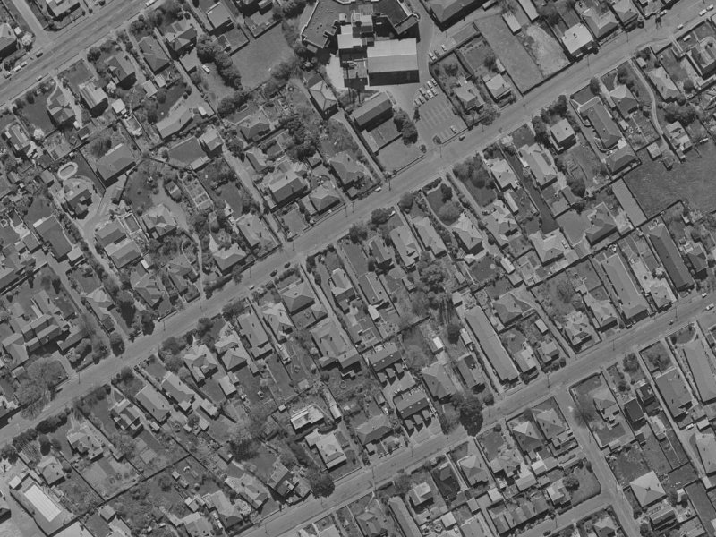 116 Leinster Road from the air, 1970-1974