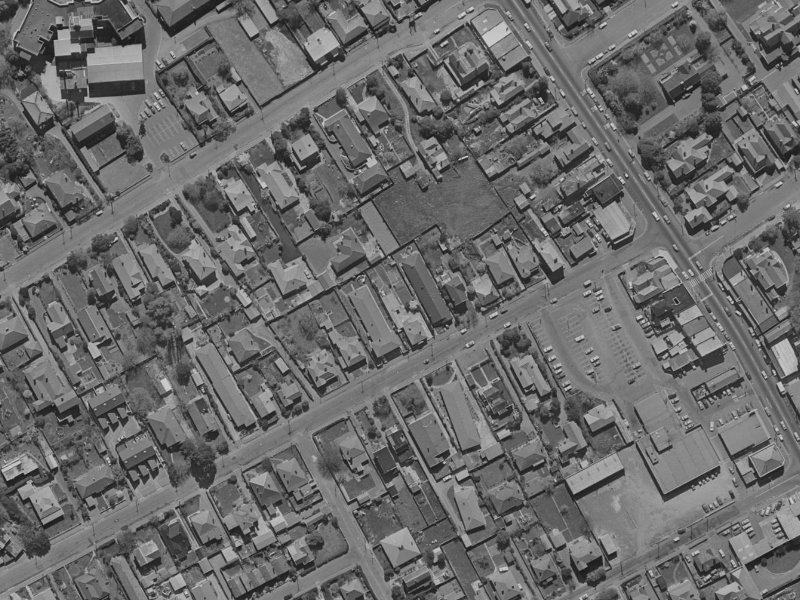 133 Aikmans Road from the air, 1970-1974