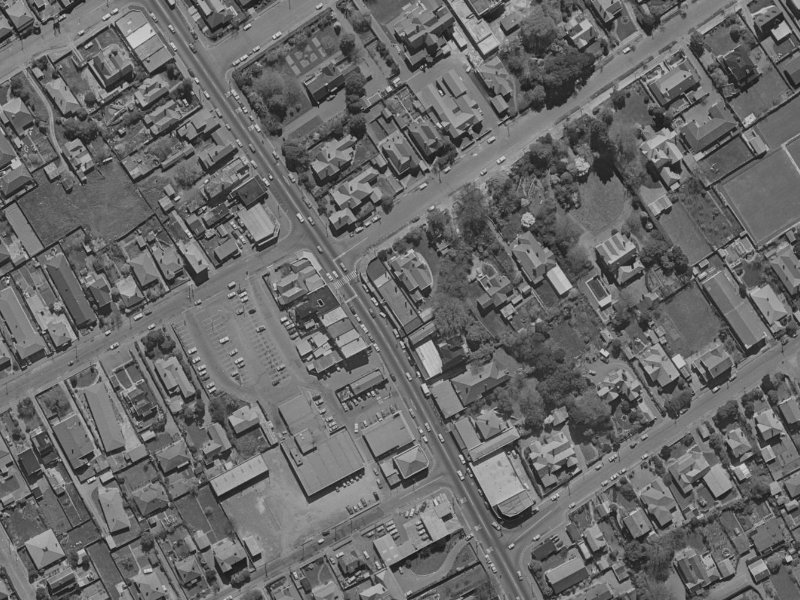 198 Papanui Road from the air, 1970-1974